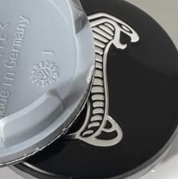 4 Shelby cobra Snake 54mm hubcap center caps.  Red available - Picture 6 of 6